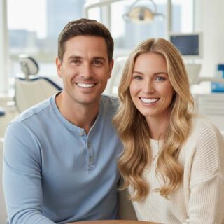 two people smile whiter treatment